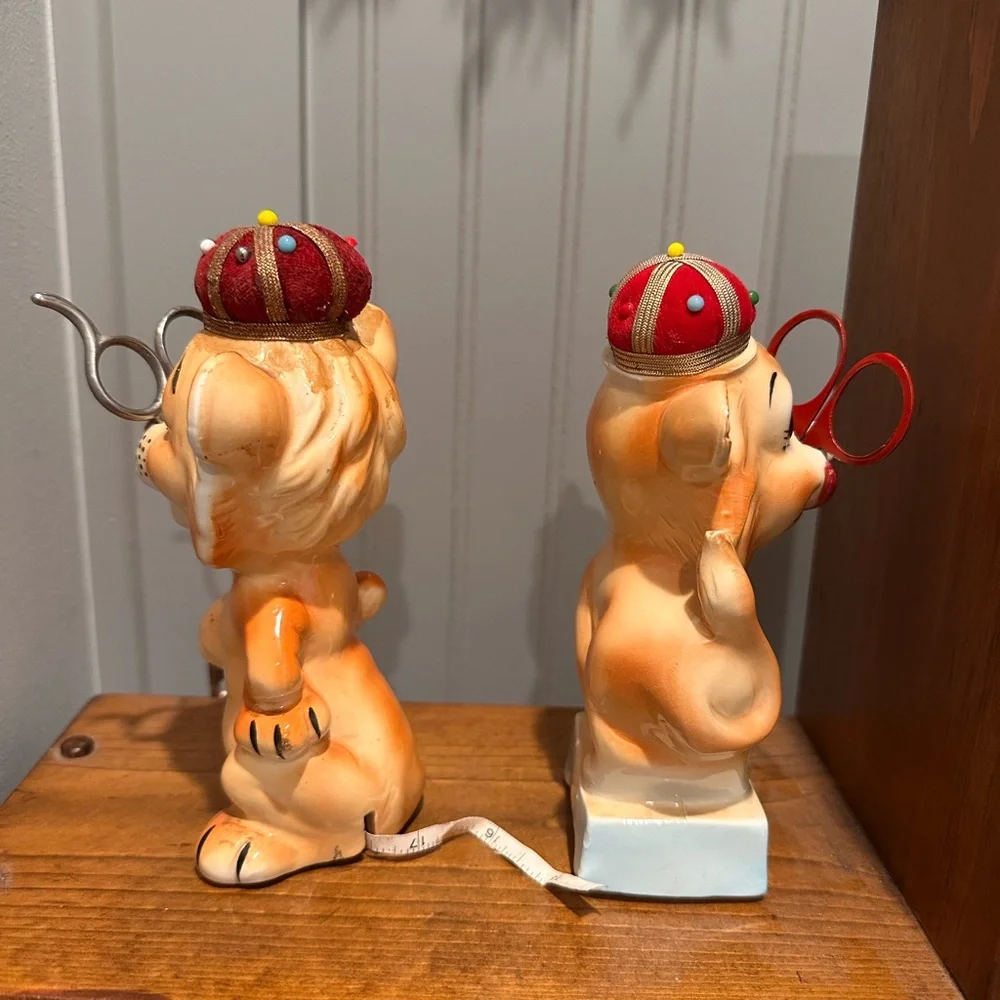 MCM Tilso Tiger and Lion Sewing Caddy’s - Picture 2 of 4